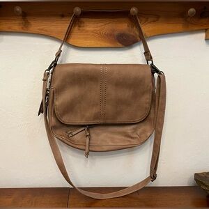Foldover saddlebag crossbody purse handbag with removable crossbody strap
